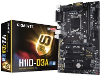 GIGABYTE GA-H110-D3A Intel 1151 DDR4 2400Mhz 5 x PCIE Anakart - 1